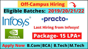 infosys hiring for 2022 batch | off campus placement 2022 #offcampusdrives2022