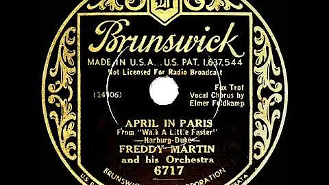 1934 HITS ARCHIVE: April In Paris - Freddy Martin ...
