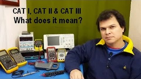 What do CAT I II and III mean in electronics equipement? What is it? What does it mean?