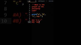 Python Practice Question: Print Separator