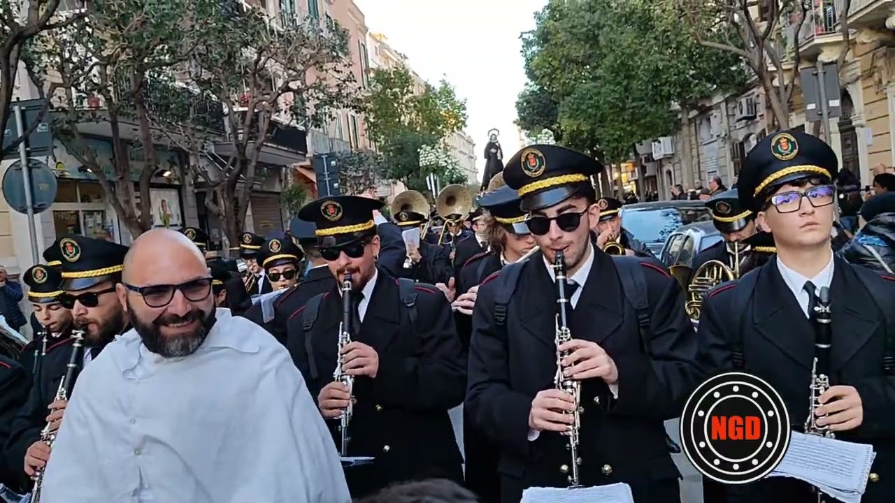 Marcia Funebre Elegia (Lamanna) Banda di Bisceglie 11/4/25 Bari Processione dell'addolorata