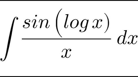 Integral of sin(log x) / x