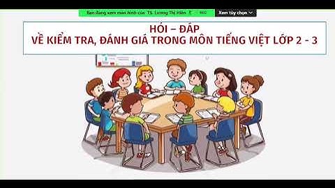 TẬP HUẤN HƯỚNG DẪN CÔNG TÁC KIỂM TRA VÀ ĐÁNH GIÁ NĂNG LỰC MÔN HỌC MÔN TIẾNG VIỆT lớp 4 - 5