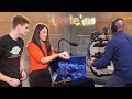We SET UP THIS AQUARIUM on LIVE TV!!! - (with SURPRISE animal for host...)