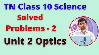 TN Class 10 Science | Solved Problems - 2 | Optics Unit 2 -Page 28