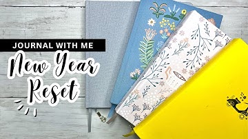 NEW YEAR RESET || 2024 bullet journal migration, goal setting & reflections