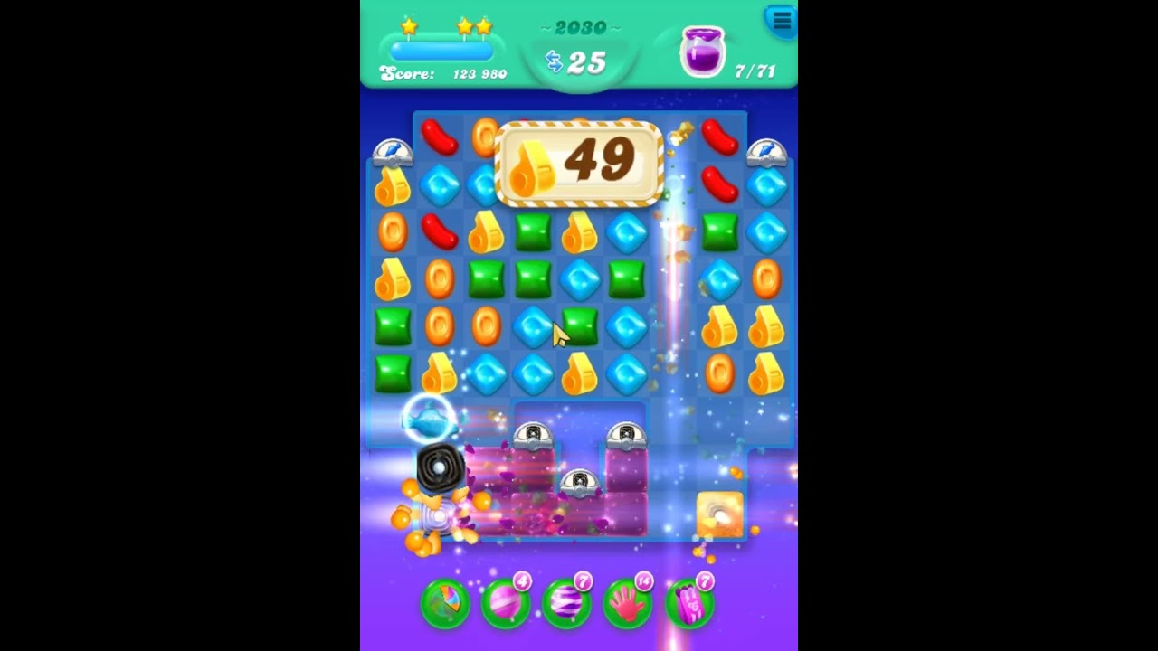 Candy Crush Soda Saga Level 2030 Get 3 Stars, 23 Moves Completed