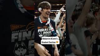 UConn's student section was going crazy with Boban 🗣️ @pizzahut