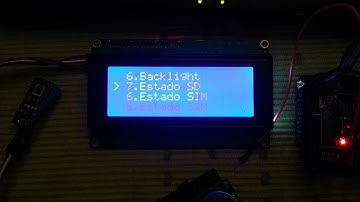 Menu Arduino mega LCD 20x4 joystick control