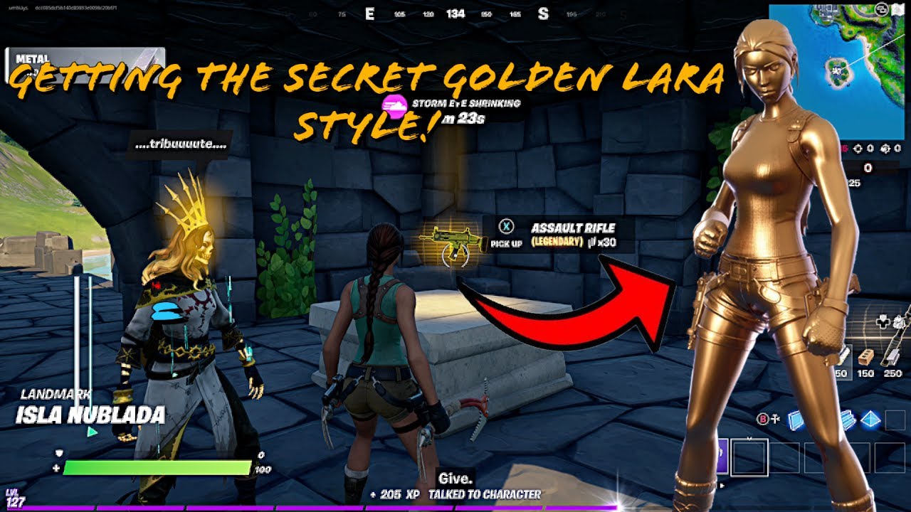 Lara Style Getting The Secret Golden Lara Style! | Fortnite - YouTube