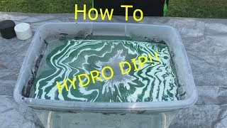 How To Hydro Dip Anything Using Spray Paint