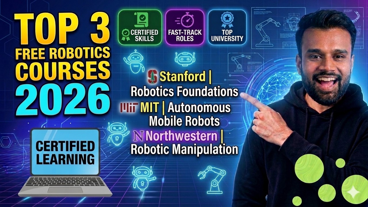 Top 3 FREE Robotics Courses from Stanford, MIT & Northwestern 2026 ...