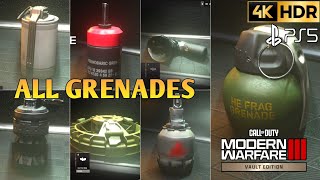 All Grenades Call of Duty Modern Warfare 3 All Grenades MW3 | Vault Edition MW3 2023 All Grenades