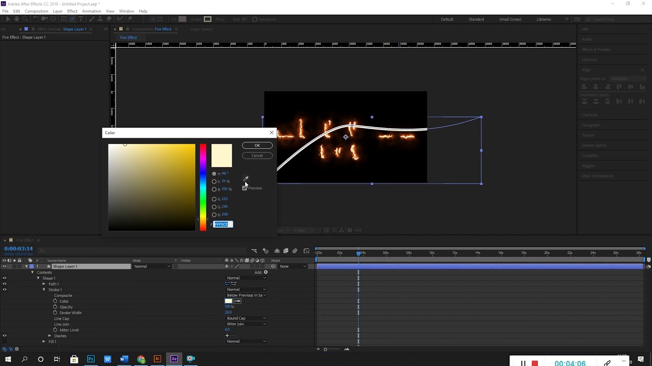 Fire Text Effect | Maac | Malleswaram 