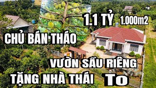 vườn đủ loại trái cây, sát lộ nhựa, tặng nhà mái thái