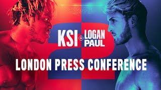 KSI vs Logan Paul 2: London Press Conference