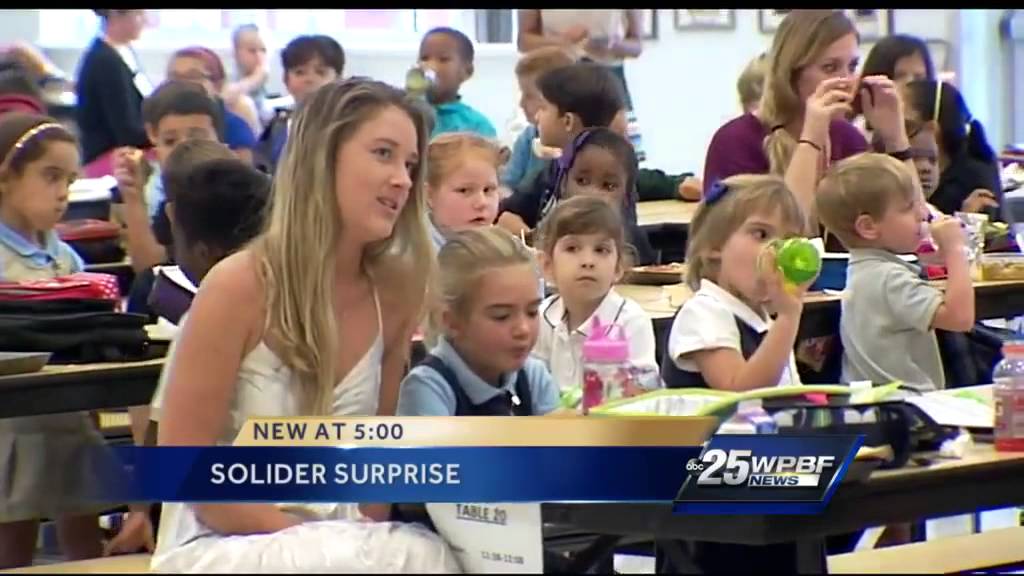 Military Dad Surprises Daughters At School Youtube