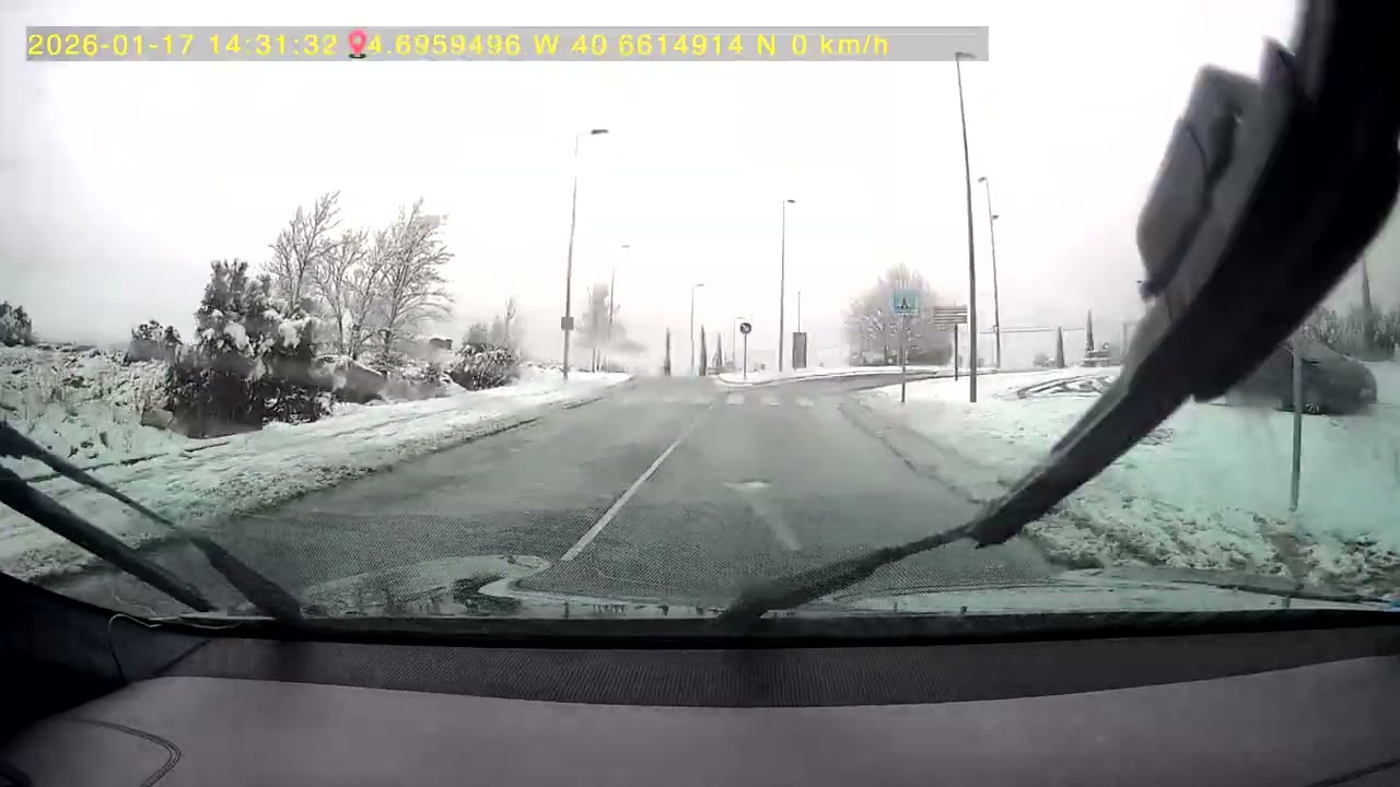 Primeras  nevadas Ávila 17 enero 2026