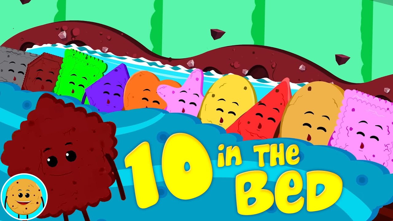 Ten In The Bed, Numbers Songs and Learning Video for Babies