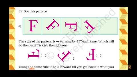 Class 5 maths CHAPTER can you see the patterns? Part 2