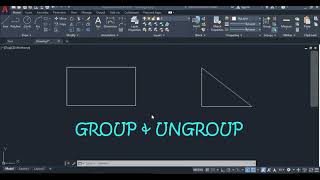 Group & Ungroup Command in AutoCAD Software