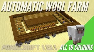 How to Make an Automatic Wool Farm in Minecraft With Item Sorter | Minecraft Tutorial with Avomance screenshot 4