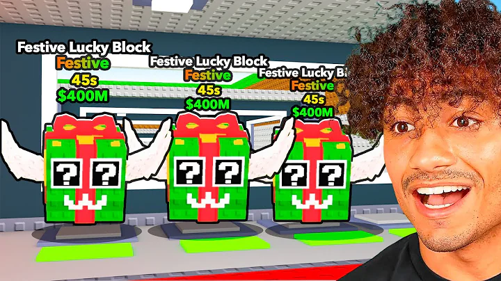 Spending $8,492,592 For The NEW FESTIVE LUCKY BLOCKS..