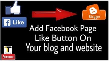 How to add facebook page like button/box on your blog. "Blogger.com"