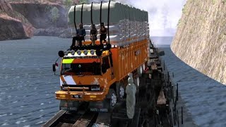 overloaded !! the most dangerous road in the world - Euro Truck Simulator 2