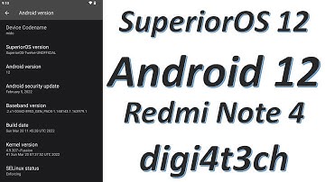 |SuperiorOS 12| |Android 12| |Redmi Note 4| |Mido| |Raw Review| By |DIGI4T3CH|