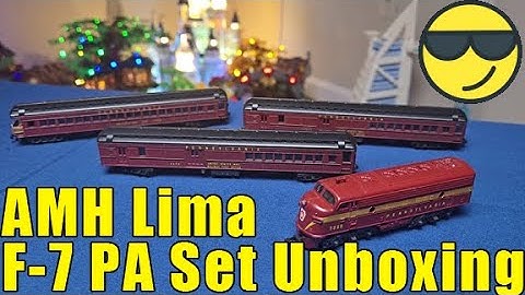 Old School Cool AHM Lima Pennsylvania F-7 Diesel 4 Car Set Unboxing