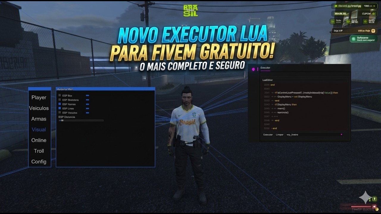 NOVO EXECUTOR LUA PARA FIVEM 2026! GRATIS - YouTube