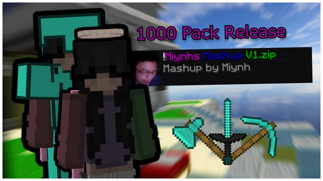 Miynh's Mashup V1 Release │1.8.9 PVP Texture Pack (1,000 Subscriber Special)