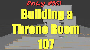 Building a throne room in Blender part 107 - Enchanted Lands Devlog #563