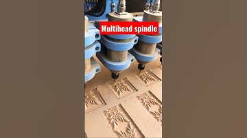 Multi Head spindle cnc router machine || 3D carving work on MDF board #shorts #viralvideo #carving