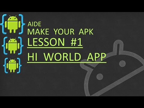 AIDE Lesson #1 HI World App