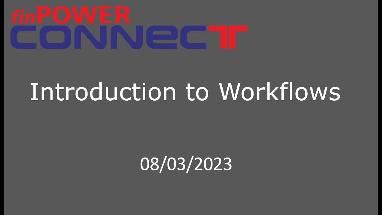 42. Introduction to Workflows - YouTube