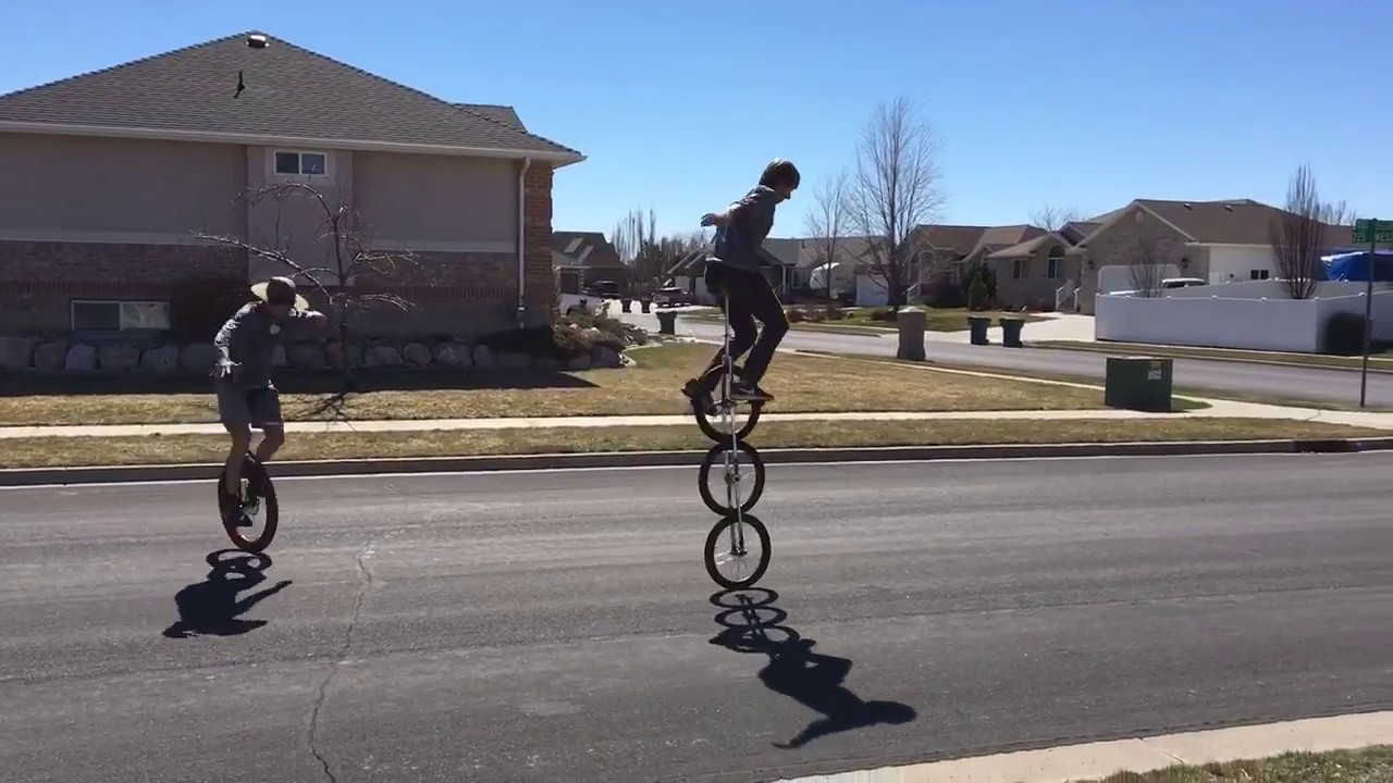 3 Wheeled Unicycle Mount And Wheel Walk YouTube