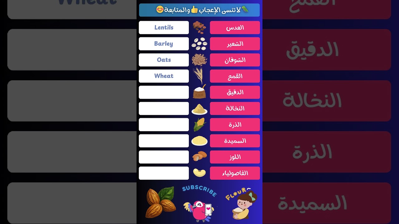 #learn 10 #englishvocabulary #words 🦜[ #english - #arabic ] 🦜 #learnenglish