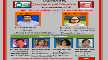 National Webinar on NEP - 2020 and Its Holistic - Multidisciplinary Approach
