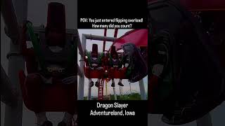 How was this many flips even possible? #dragonslayer #adventureland #adventurelandiowa #freespin