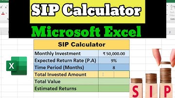 How to Create SIP Calculator in Excel | SIP Return Calculator in Microsoft Excel #excel