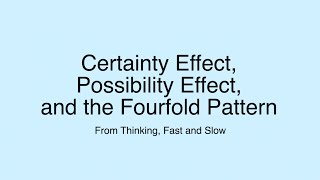 Decision Making with Extreme Probabilities (Fourfold pattern) Wealth