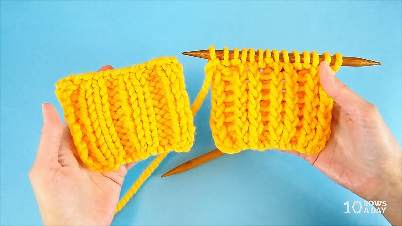 Neater Alternative to 2x2 Ribbing YouTube