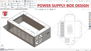 Power supply box design in SolidWorks | SolidWorks Sheet metal