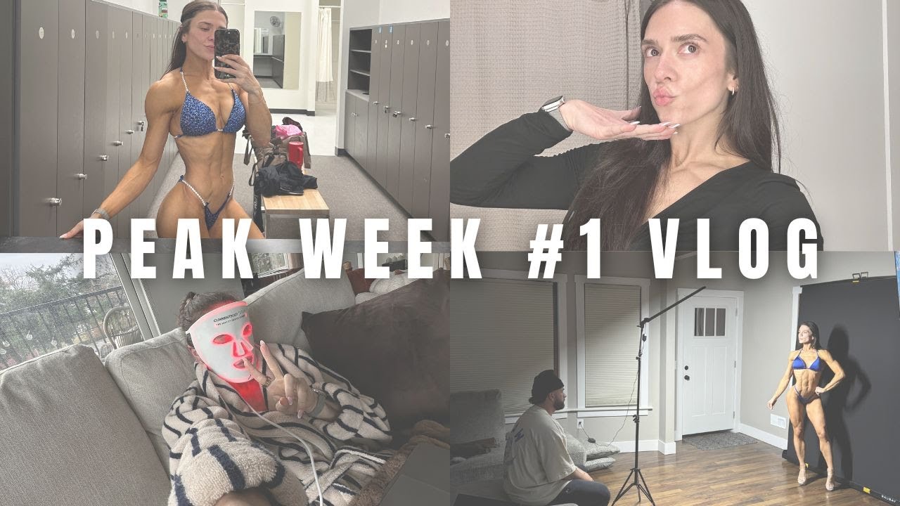 PREP SERIES: PEAK WEEK VLOG #1 | first time bikini competitor, behind the scenes of peaking, & more