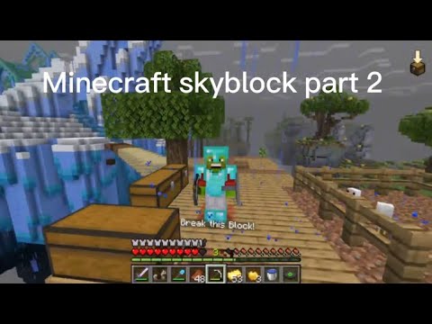 Minecraft skyblock part 2 - YouTube