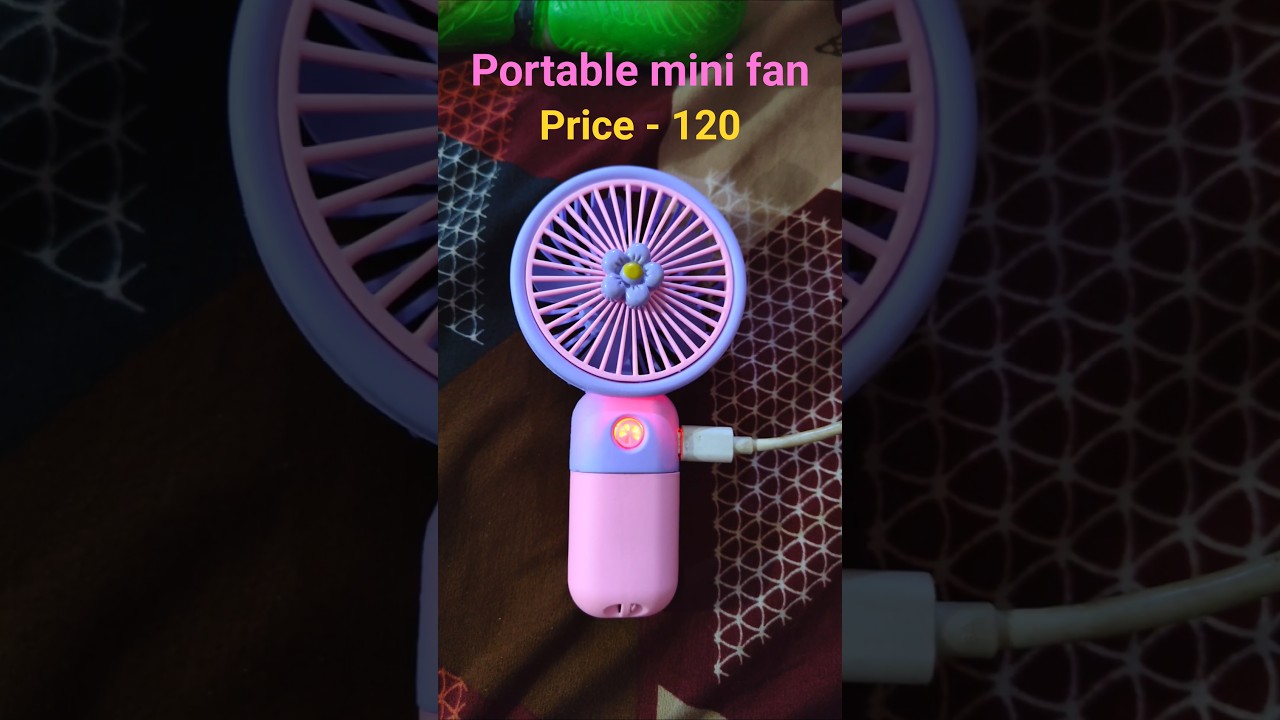 Garmi Se Pareshan? ₹120 Ka Mini Fan Try Karo 😱🔥 #shorts