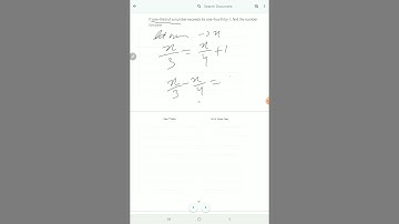 if one third of a number is exceed.....