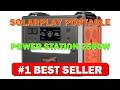 SolarPlay Portable Power Station 2500W(Peak 5000W), 2304Wh Solar Generator, 1.5Hrs Fast - B0DTQ2T42W